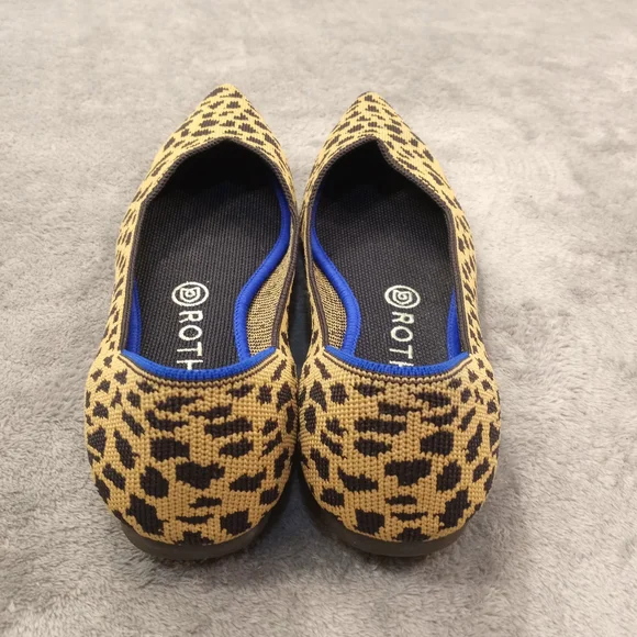 Rothy's Leopard Print Women's Flats Size 9 - Picture 3 of 11